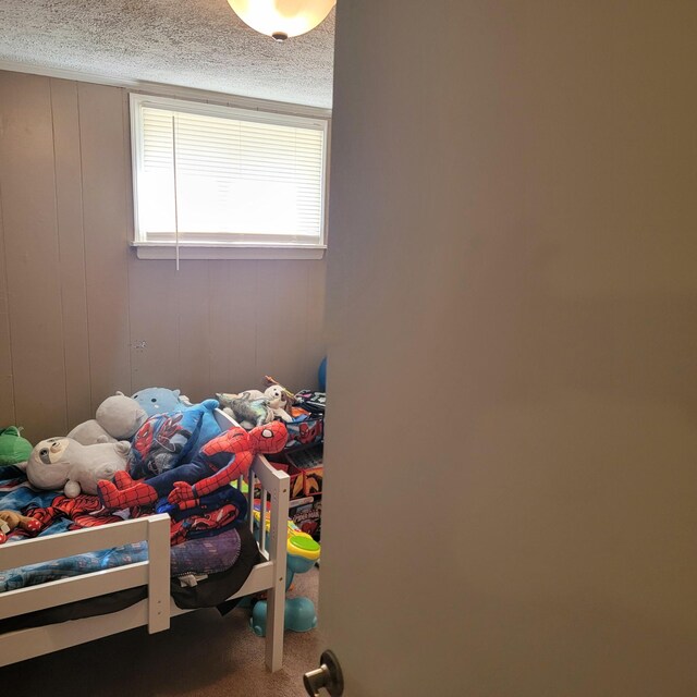1106 Hogan Rd, Blue Ridge, VA 24064 - unfurnished bedroom with carpet and a textured ceiling
