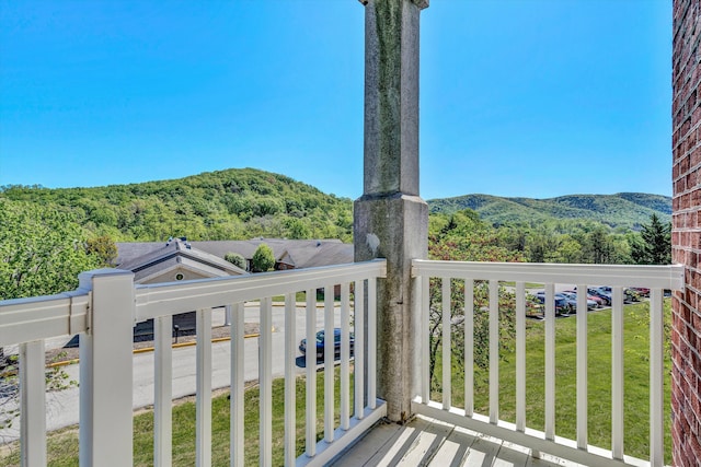 4444 Pheasant Ridge Rd Unit 206, Roanoke, VA 24014 - balcony with a mountain view and a forest view