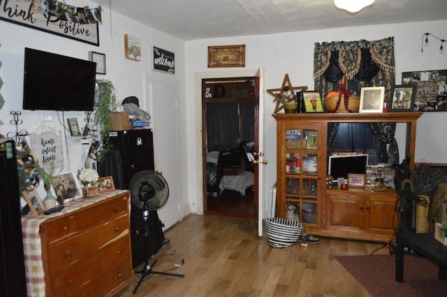 interior space featuring wood finished floors