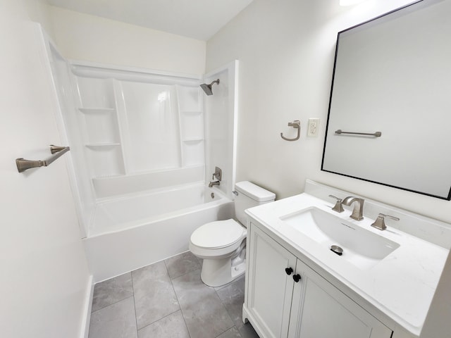 1322 S David Ave, Covington, VA 24426 - full bathroom featuring vanity, tile patterned flooring, washtub / shower combination, and toilet
