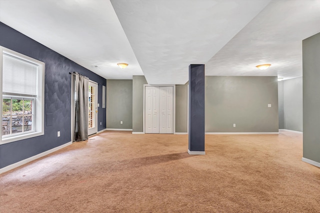 1920 Connors Ct, Salem, VA 24153 - below grade area with light carpet and baseboards