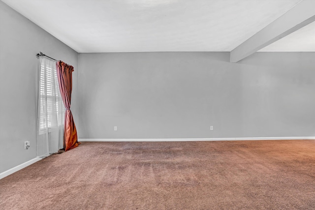 1920 Connors Ct, Salem, VA 24153 - carpeted spare room with baseboards and beamed ceiling