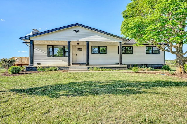 2288 Mud Pike Rd, Christiansburg, VA 24073 - view of front of house with covered porch and a front yard