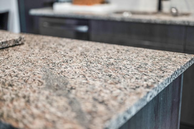 room details with light stone countertops