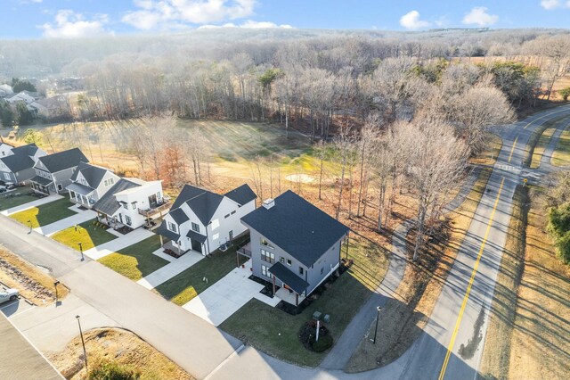 101 Retreat Ln, Huddleston, VA 24104 - birds eye view of property with a residential view and a wooded view