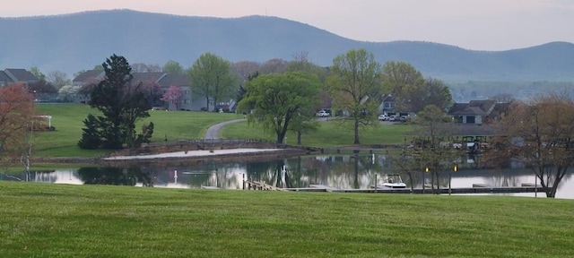 100 Sailors Cove Dr Unit 1319, Moneta, VA 24121 - surrounding community featuring a lawn and a water and mountain view