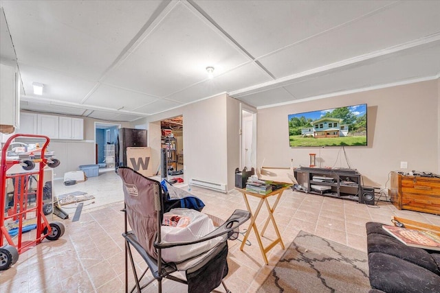 712 Baltimore Ave, Bedford, VA 24523 - living area with baseboard heating