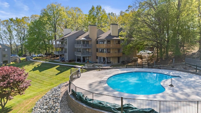 75 Dockside Cir Unit 308, Moneta, VA 24121 - pool featuring a lawn and fence
