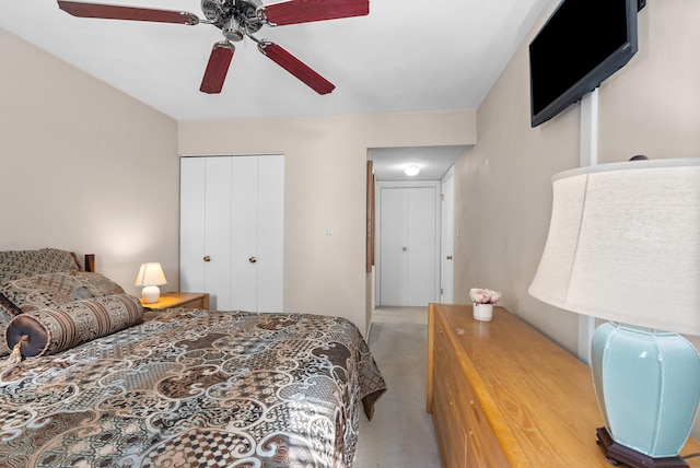 75 Dockside Cir Unit 308, Moneta, VA 24121 - bedroom featuring a ceiling fan, carpet, and a closet