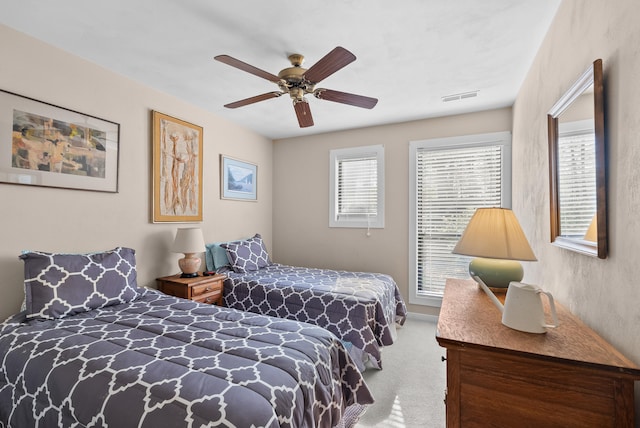 75 Dockside Cir Unit 308, Moneta, VA 24121 - bedroom featuring visible vents, carpet floors, and ceiling fan