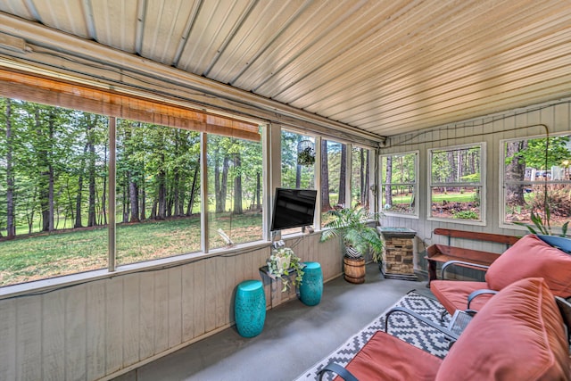 sunroom with a wealth of natural light