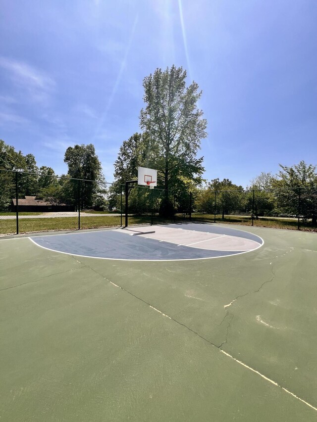 view of sport court with community basketball court