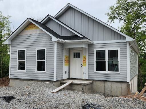 view of front of property with board and batten siding