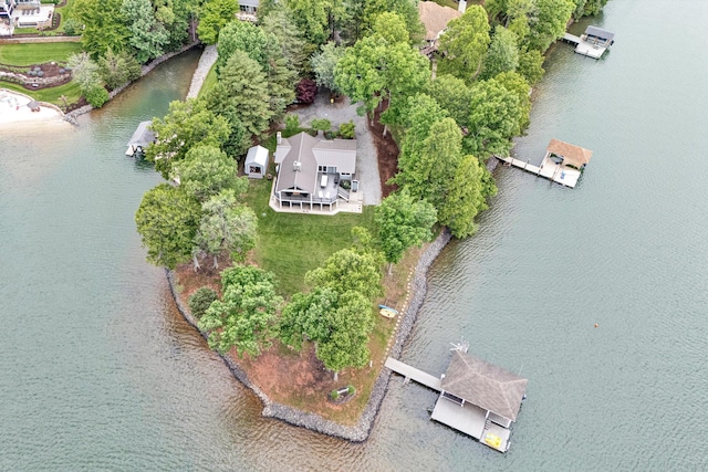 511 Autumn Ave, Huddleston, VA 24104 - bird's eye view of a large body of water and a tree filled landscape