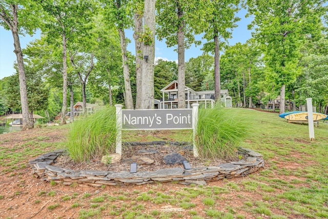 511 Autumn Ave, Huddleston, VA 24104 - community sign with view of wooded area and a lawn