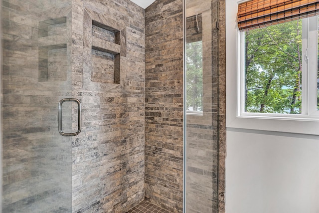 511 Autumn Ave, Huddleston, VA 24104 - full bath featuring plenty of natural light and a stall shower