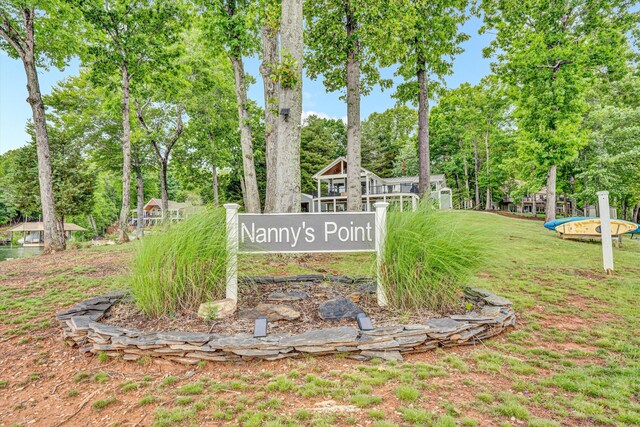 511 Autumn Ave, Huddleston, VA 24104 - community sign with view of wooded area and a lawn