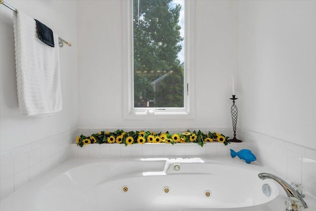 1165 Joffrey Dr, Huddleston, VA 24104 - full bathroom with a jetted tub and healthy amount of natural light