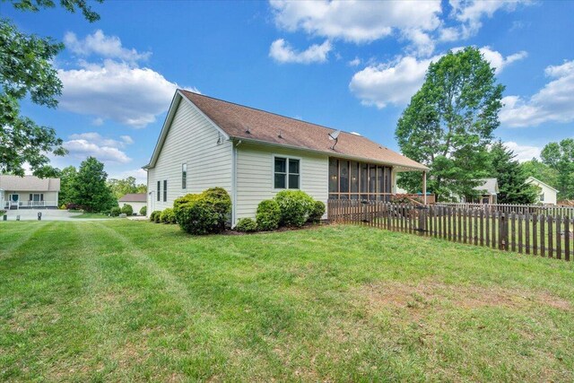 1165 Joffrey Dr, Huddleston, VA 24104 - back of property with a sunroom