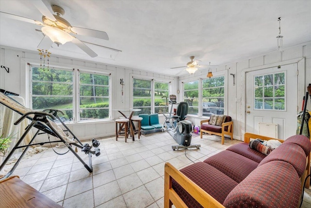 view of sunroom / solarium