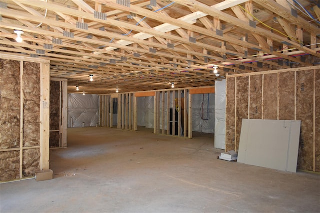 view of basement