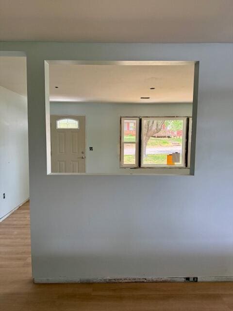 interior space featuring wood finished floors