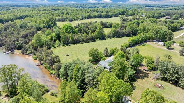 1296 Emerald Valley Way, Huddleston, VA 24104 - view of rural area featuring a heavily wooded area and a nearby body of water