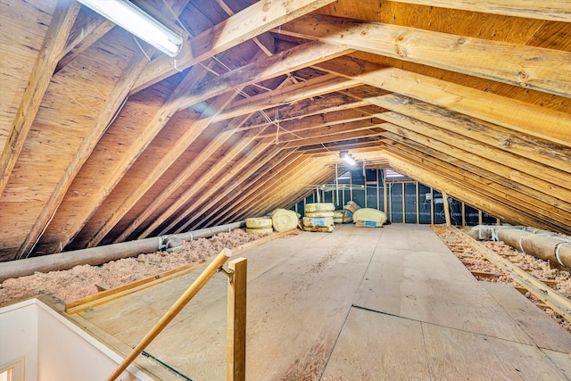 view of attic