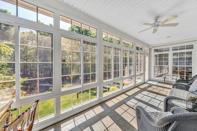 77 Sunview Cir, Moneta, VA 24121 - sunroom / solarium with ceiling fan and a wealth of natural light