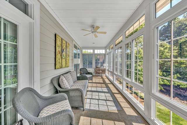 77 Sunview Cir, Moneta, VA 24121 - sunroom / solarium with a ceiling fan