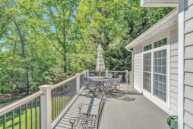 77 Sunview Cir, Moneta, VA 24121 - deck featuring outdoor dining area