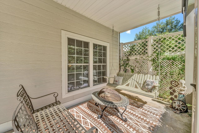 77 Sunview Cir, Moneta, VA 24121 - view of patio / terrace with fence