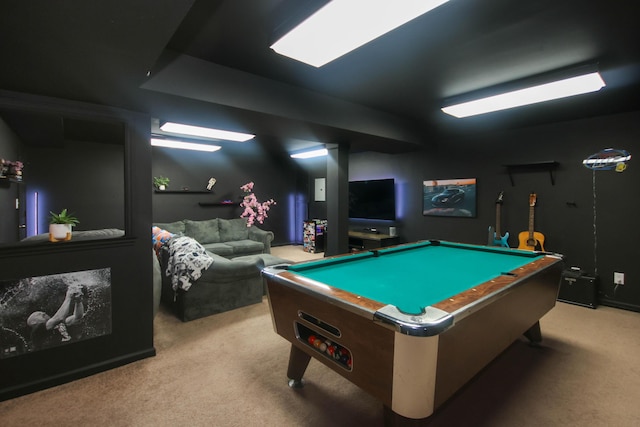 6151 Buckland Mill Rd, Roanoke, VA 24019 - recreation room with billiards and carpet