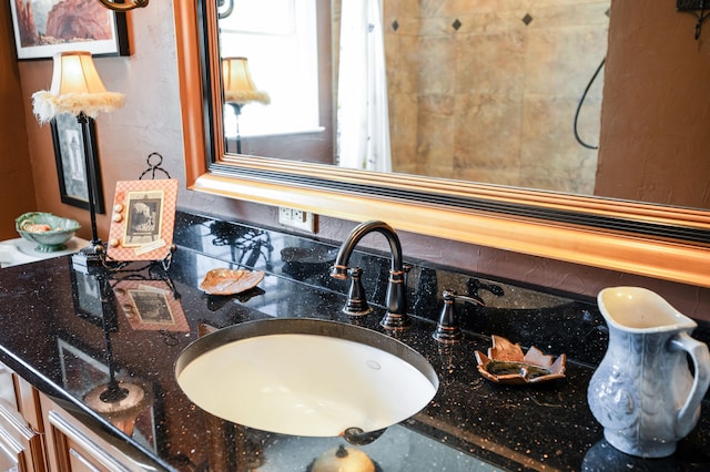 interior details featuring vanity