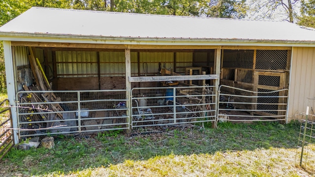 view of horse barn
