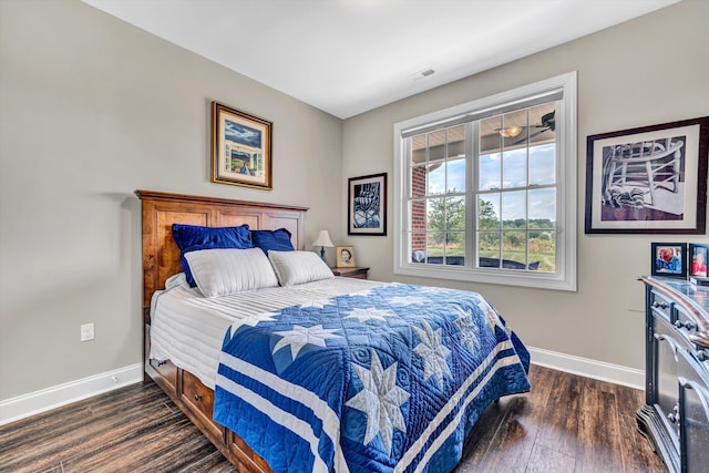 161 Villa Oak Cir, Bedford, VA 24523 - bedroom featuring baseboards and dark wood finished floors