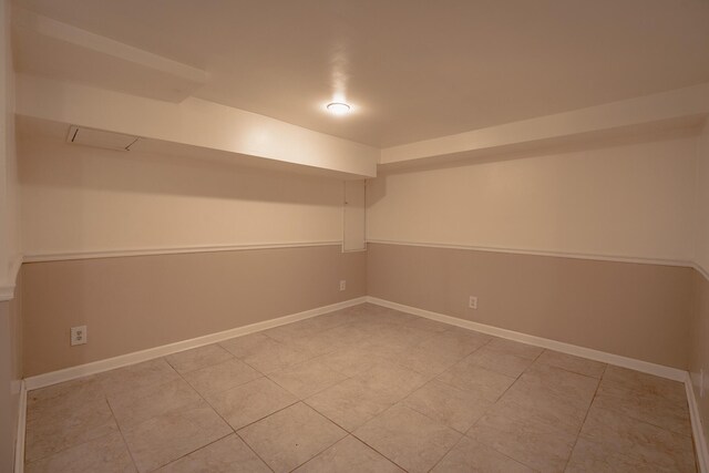 2509 Sweetbrier Ave SW, Roanoke, VA 24015 - finished below grade area featuring baseboards and light tile patterned flooring