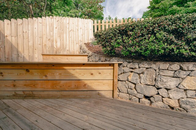 2509 Sweetbrier Ave SW, Roanoke, VA 24015 - wooden deck featuring fence