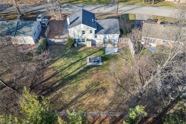 view from above of property