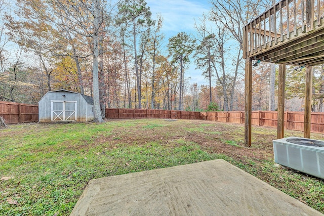 260 Harbor Landing Dr, Moneta, VA 24121 - view of yard with central AC, a patio area, and a deck