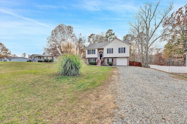 260 Harbor Landing Dr, Moneta, VA 24121 - view of front of property with a garage, driveway, brick siding, and stairway