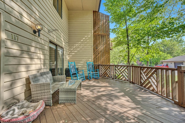 view of wooden terrace