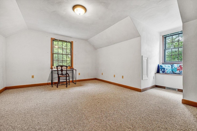 5531 Bethlehem Rd, Boones Mill, VA 24065 - bonus room featuring lofted ceiling, carpet, and baseboards