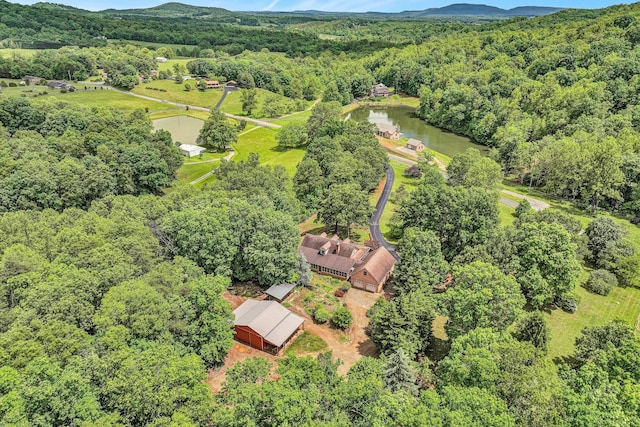5531 Bethlehem Rd, Boones Mill, VA 24065 - aerial view of a heavily wooded area and a large body of water