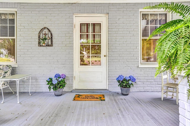 2226 Wycliffe Ave SW, Roanoke, VA 24014 - property entrance featuring brick siding and a deck