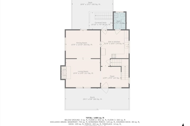 2226 Wycliffe Ave SW, Roanoke, VA 24014 - floor plan / room layout