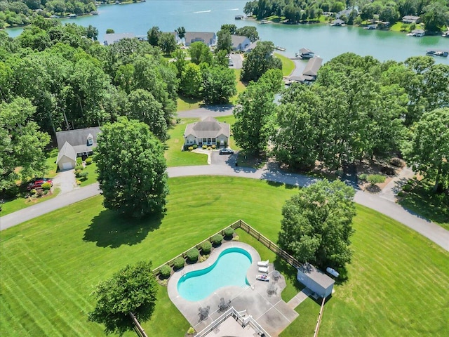 400 Heather Ln, Huddleston, VA 24104 - aerial view of a large body of water and a pool