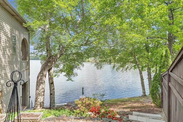 view of water feature