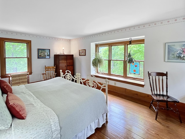388 Hemlock Ridge Ln, Catawba, VA 24070 - bedroom with hardwood / wood-style flooring and baseboards