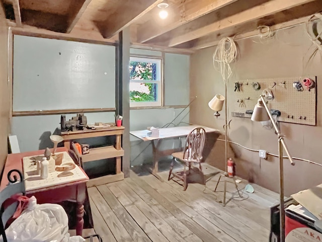 388 Hemlock Ridge Ln, Catawba, VA 24070 - misc room featuring wood-type flooring